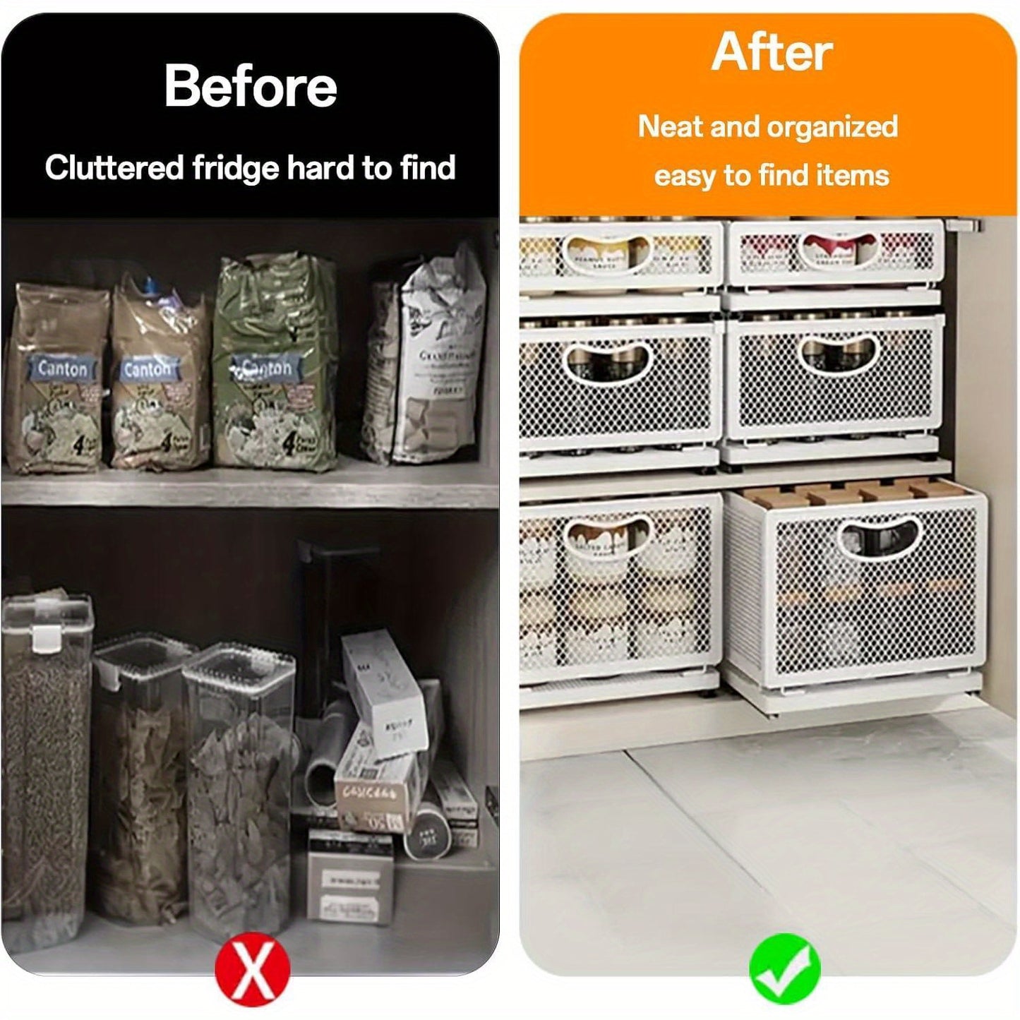 Adhesive Pull Out Cabinet Organizer Sliding Drawer Heavy Duty Kitchen Sink Pantry Storage Shelf