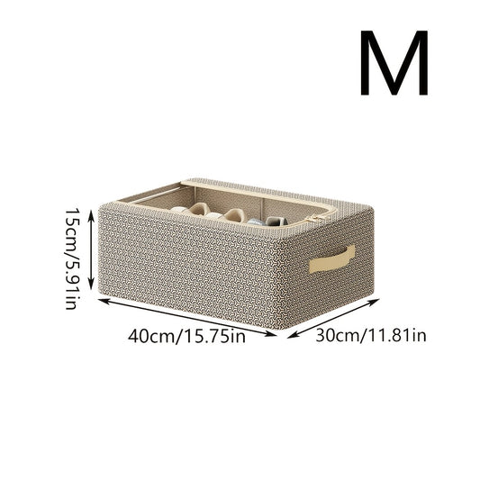 1/2/3 Pack Foldable Under Bed Shoe Storage Box Space Saving Underbed Shoes Organizer For Home Bedroom