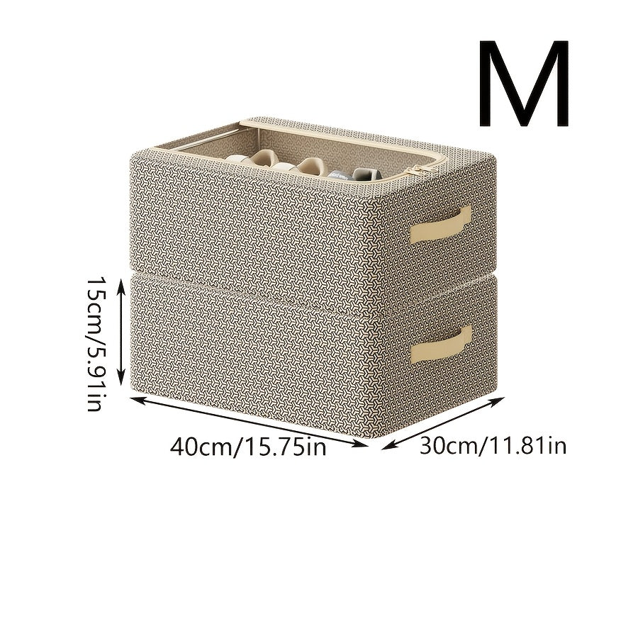 1/2/3 Pack Foldable Under Bed Shoe Storage Box Space Saving Underbed Shoes Organizer For Home Bedroom